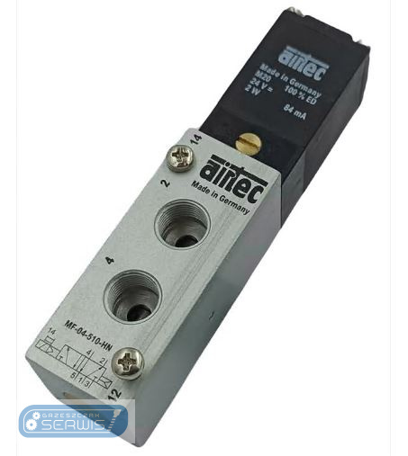 Elektrozawór monostabilny 5/2 G1/8 24VDC (Airtec)